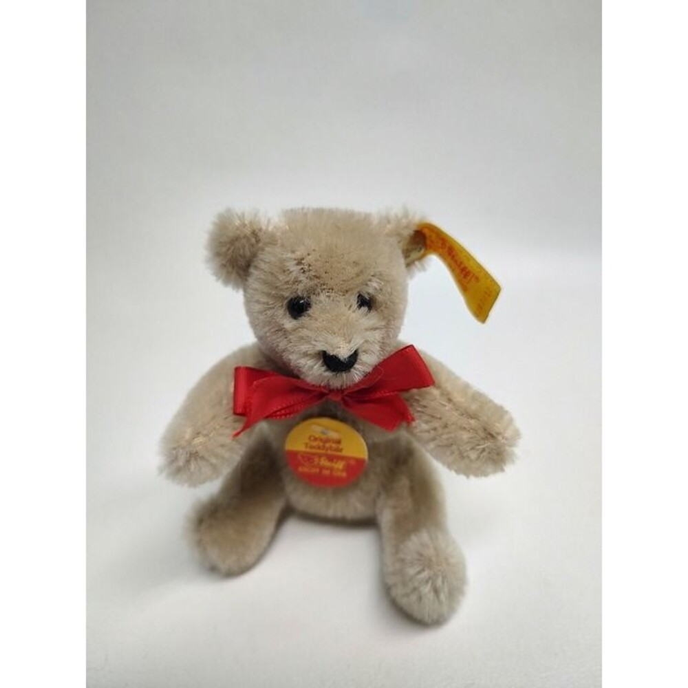 Vintage Steiff Teddy Bear #0207/17 Beige Sitting only Head Jointed 3-1/2"
